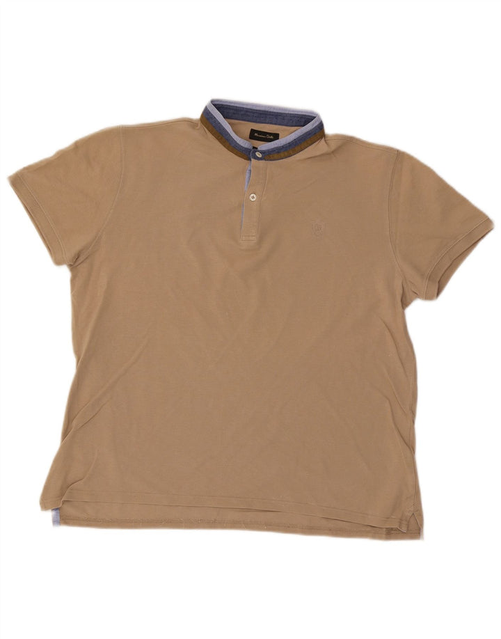 Massimo Dutti Ανδρικό πουκάμισο Polo Casual Fit μεγάλο μπεζ
