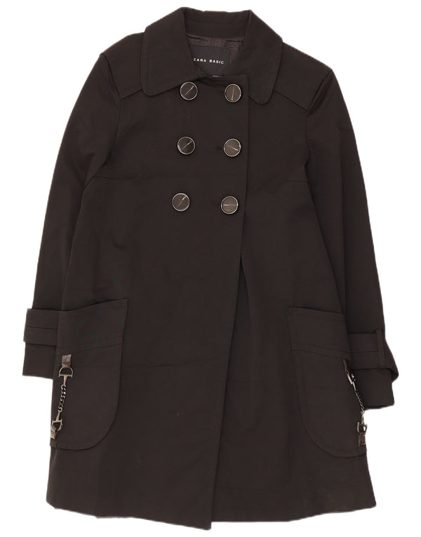 Zara Ανδρική καμπαρντίνα UK 40 Large Black Cotton