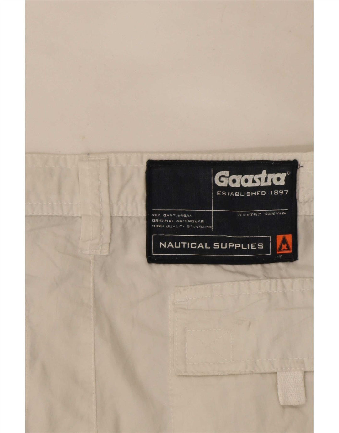 Gaastra Ανδρικό γραφικό σορτς Cargo Small W29 Λευκό βαμβακερό