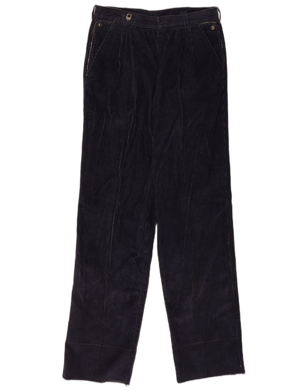 POP 84 Ανδρικό ίσιο κοτλέ παντελόνι IT 48 Medium W30 L34 Navy Blue