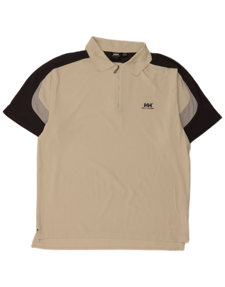 Helly Hansen ανδρικό μπλουζάκι πόλο XL Off White Colourblock Nylon