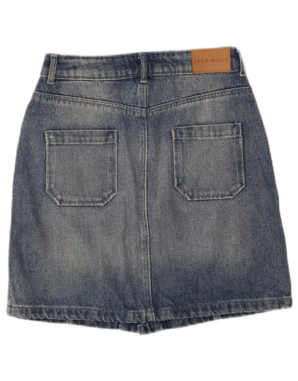 Jack Wills Γυναικεία Τζιν Φούστα UK 8 Small W26 Μπλε βαμβακερή