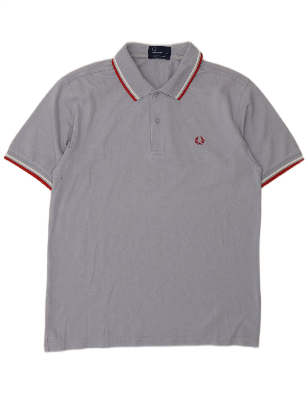 Fred Perry Ανδρικό Πόλο Μπλουζάκι Μεσαίο Γκρι βαμβακερό