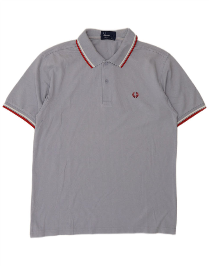 Fred Perry Ανδρικό Πόλο Μπλουζάκι Μεσαίο Γκρι βαμβακερό