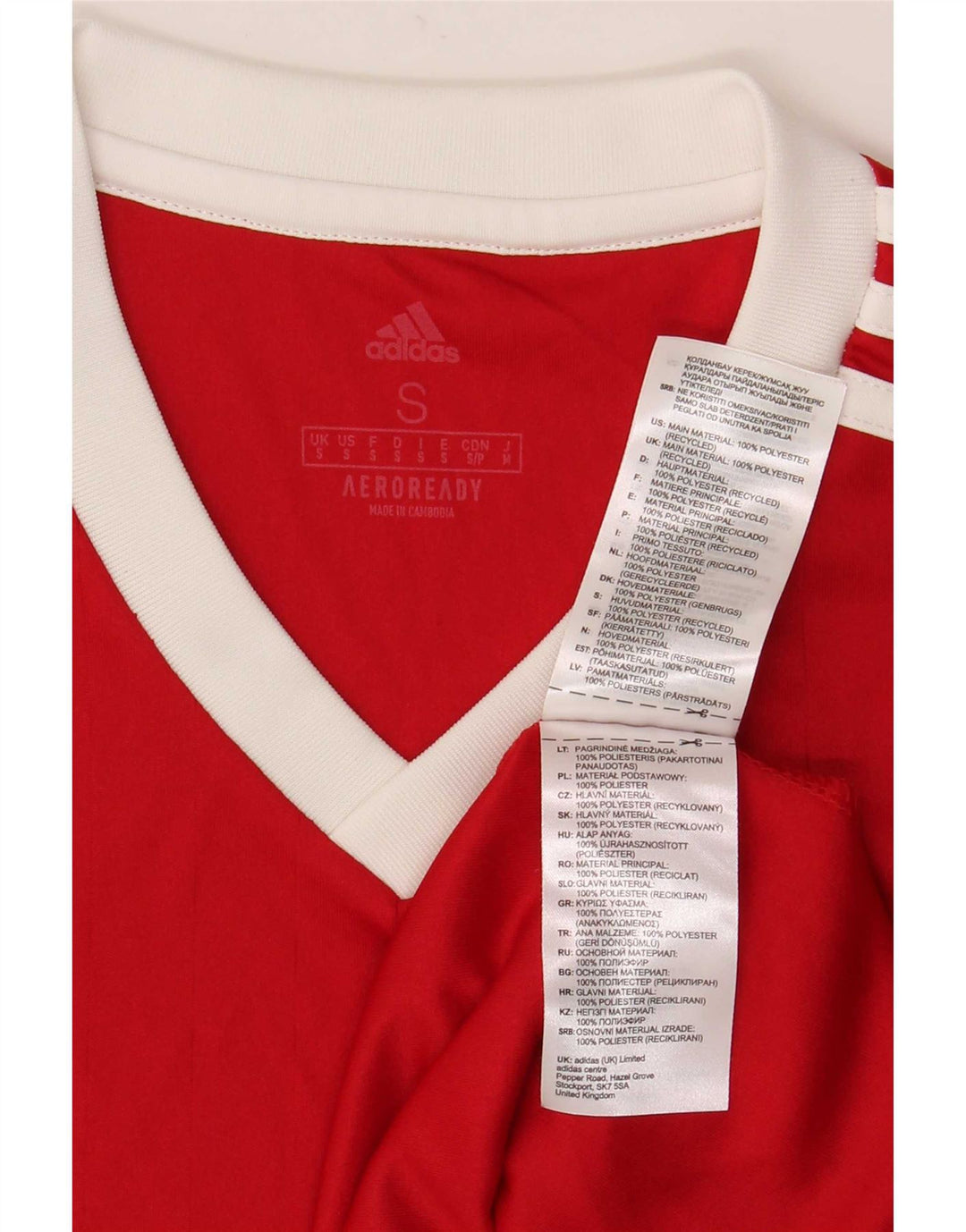 Adidas Ανδρικό T-Shirt Aeroready Κορυφαίο μικρό κόκκινο πολυεστέρα