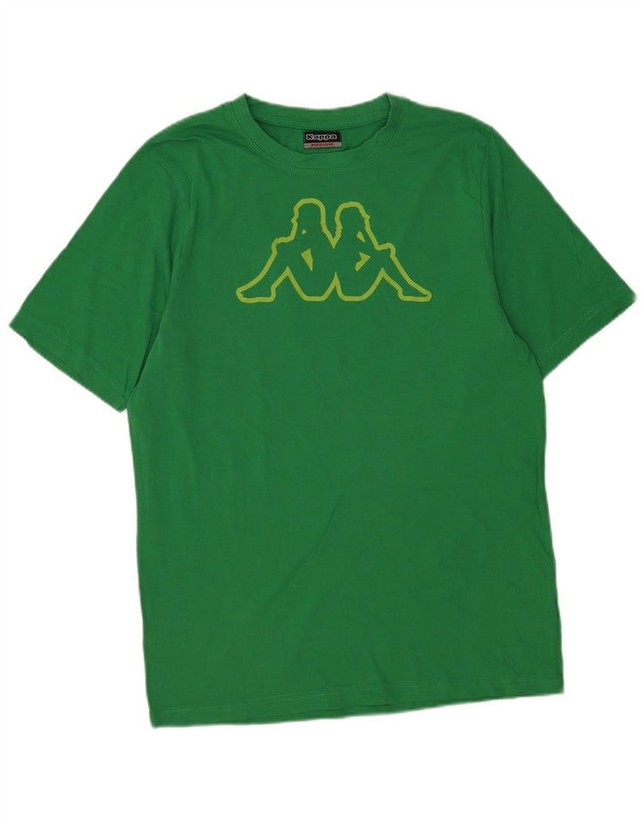 Ανδρικό γραφικό T-Shirt Kappa Top Μεσαίο πράσινο βαμβακερό