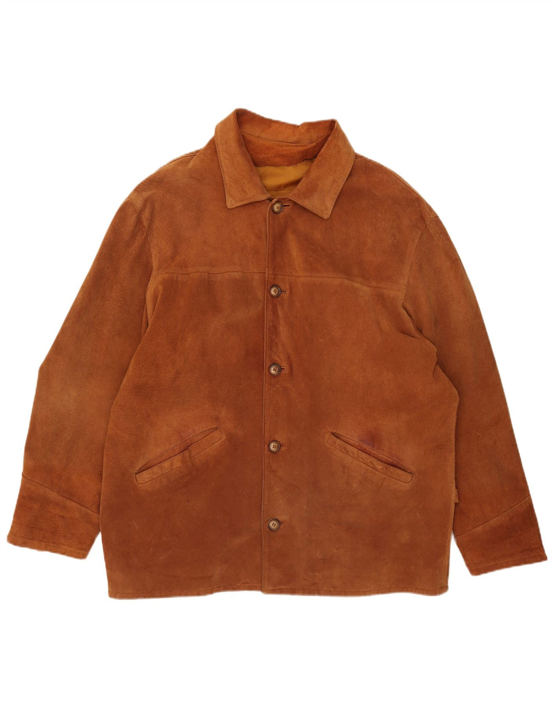 Vintage Ανδρικό Suede Jacket UK 42 XL Brown