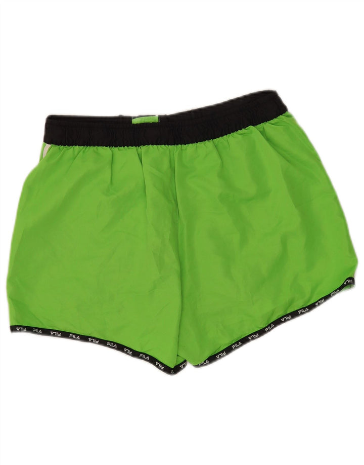 Γυναικεία γραφικά σορτς κολύμβησης Fila UK 14 Large Green Polyester