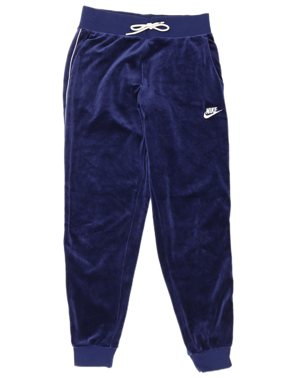 Γυναικεία βελούδινη αθλητική φόρμα Nike Joggers UK 10 Small Navy Blue
