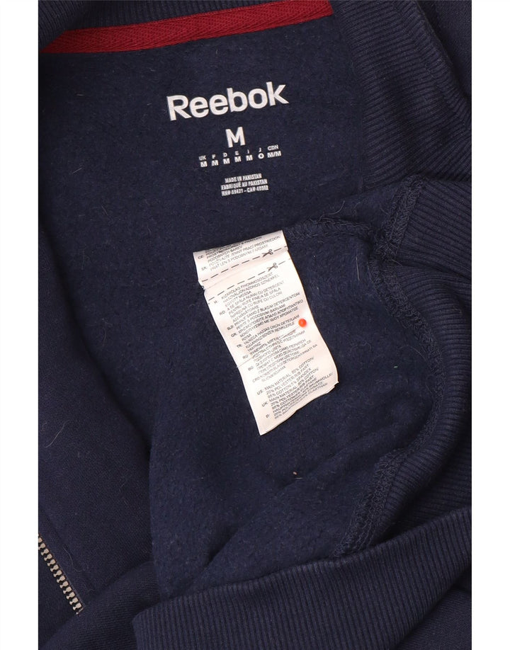 Ανδρική αθλητική φόρμα Reebok Top Jacket μεσαίο ναυτικό μπλε βαμβακερό