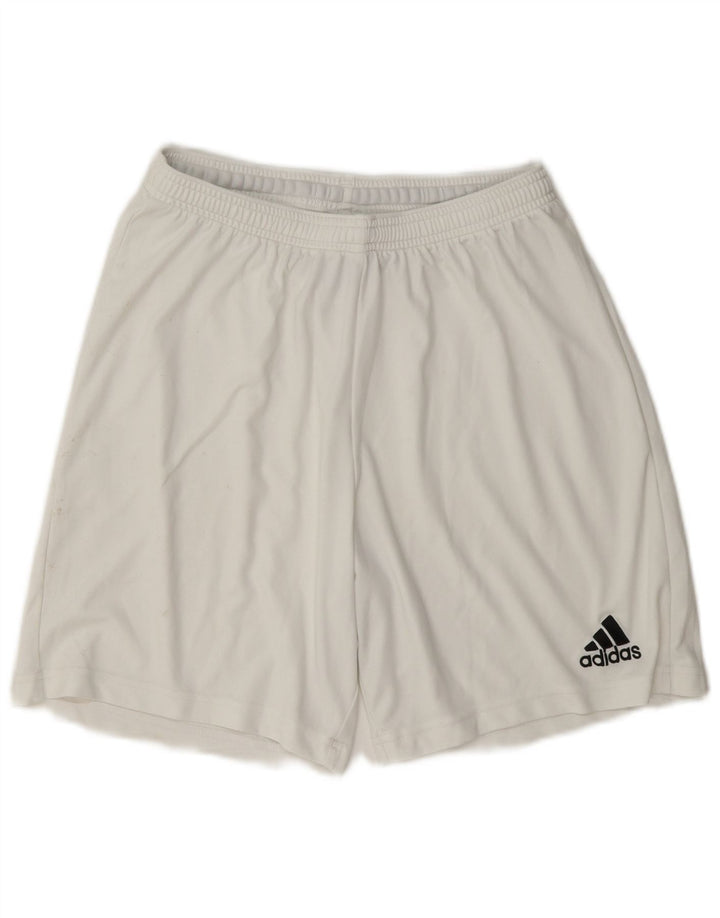 Ανδρικό σορτς Adidas Aeroready Αθλητικό μεσαίο λευκό πολυεστέρα