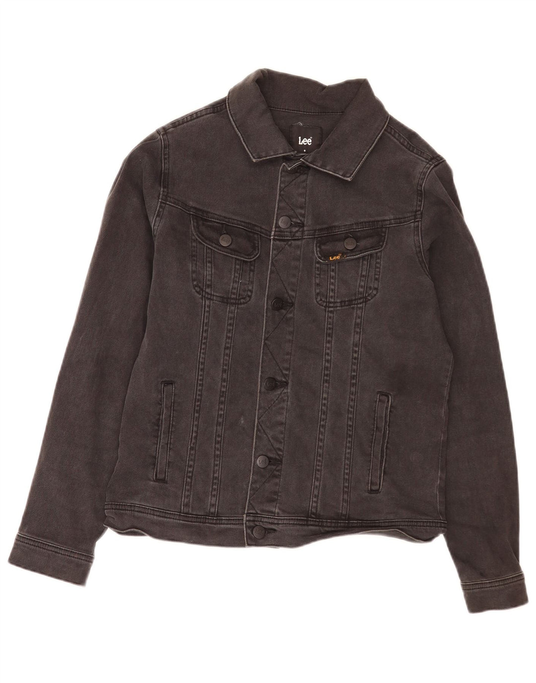 Τζιν μπουφάν Lee Boys 7-8 Years Black Cotton