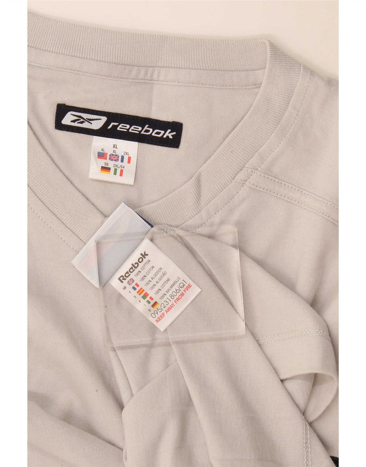 Ανδρικό T-Shirt Reebok Top XL Γκρι βαμβακερό