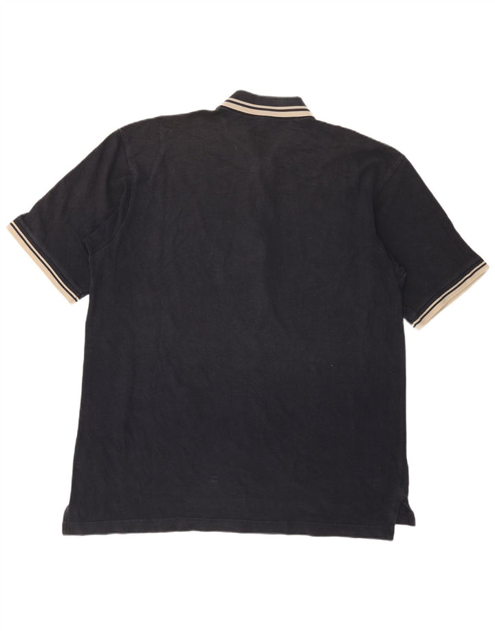 Sergio Tacchini Ανδρικό Πόλο Μπλουζάκι μεγάλο μαύρο ριγέ