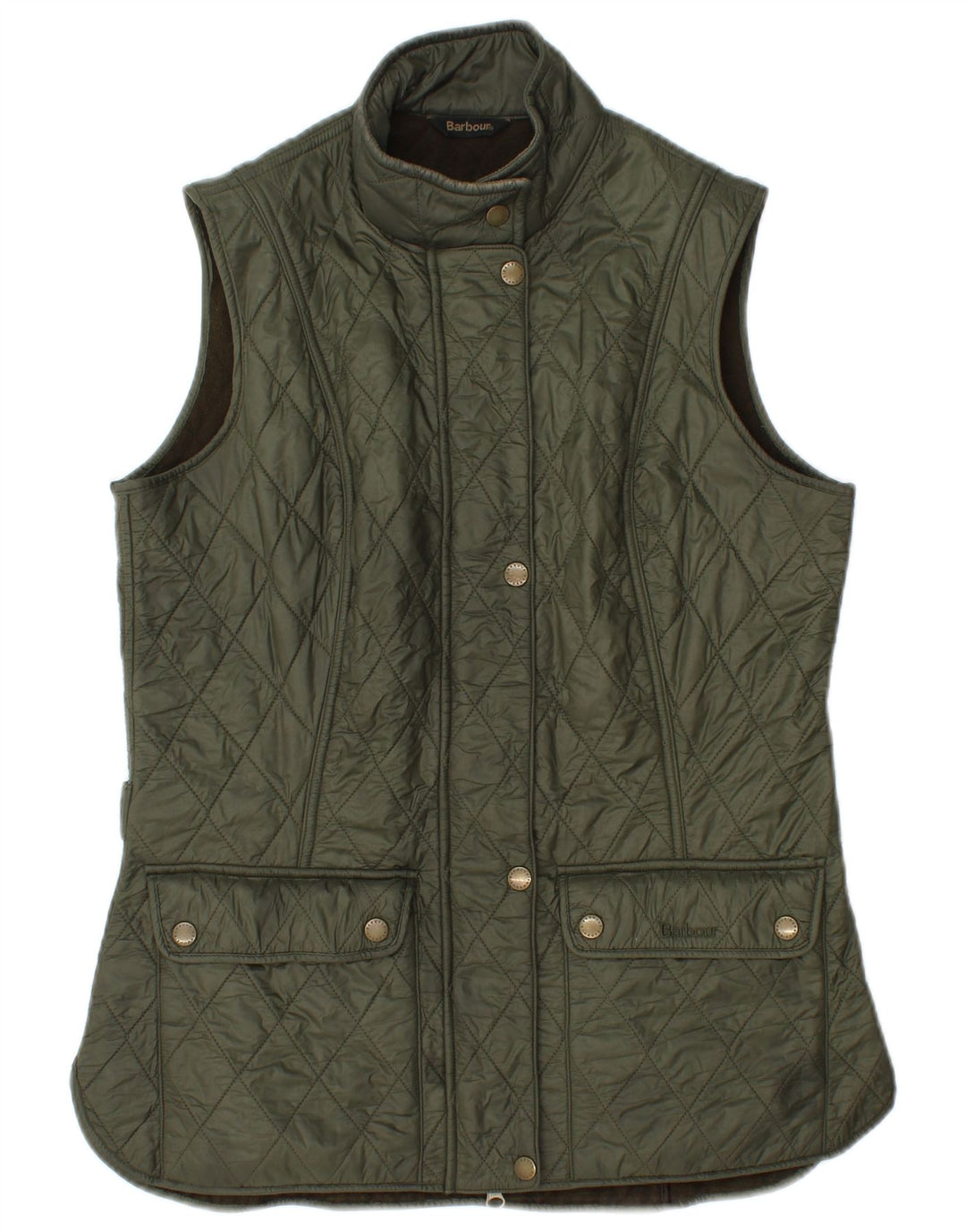 BARBOUR Γυναικείο καπιτονέ Gilet UK 12 Medium Khaki Polyamide