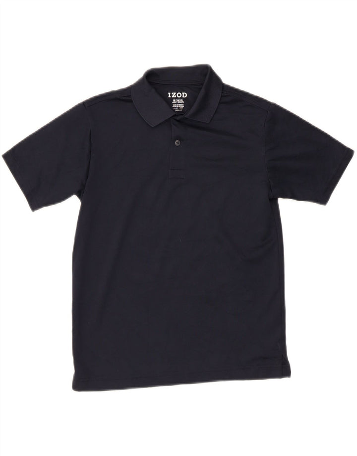 IZOD Boys Husky Polo Shirt 10-11 Years Medium  Navy Blue Vintage Izod and Second-Hand Izod from Messina Hembry 