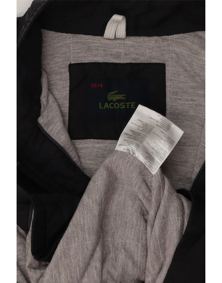 Ανδρικό μπουφάν LACOSTE Bomber Size 5 Large Black Polyamide