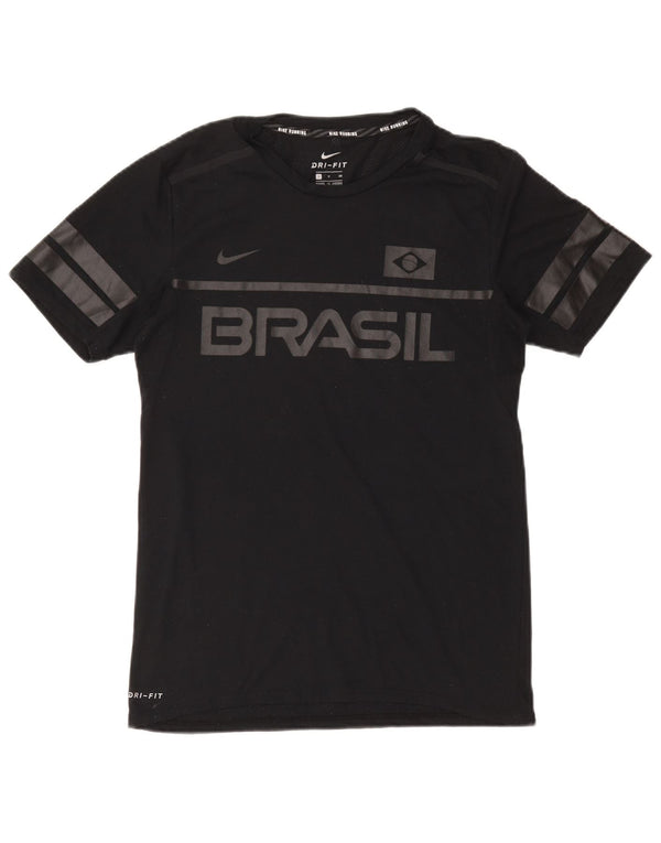 Ανδρικό μπλουζάκι NIKE Brasil Graphic Top Small Black