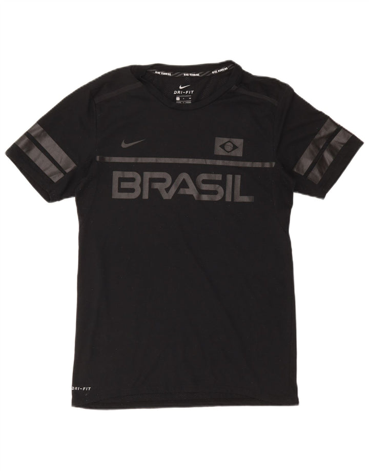 Ανδρικό μπλουζάκι NIKE Brasil Graphic Top Small Black