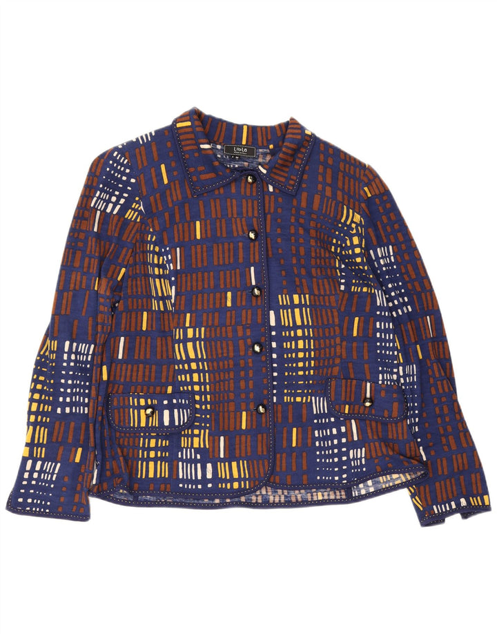 Liola Γυναικείο Σετ 2 τεμαχίων IT 50 XL Navy Blue γεωμετρικό μαλλί