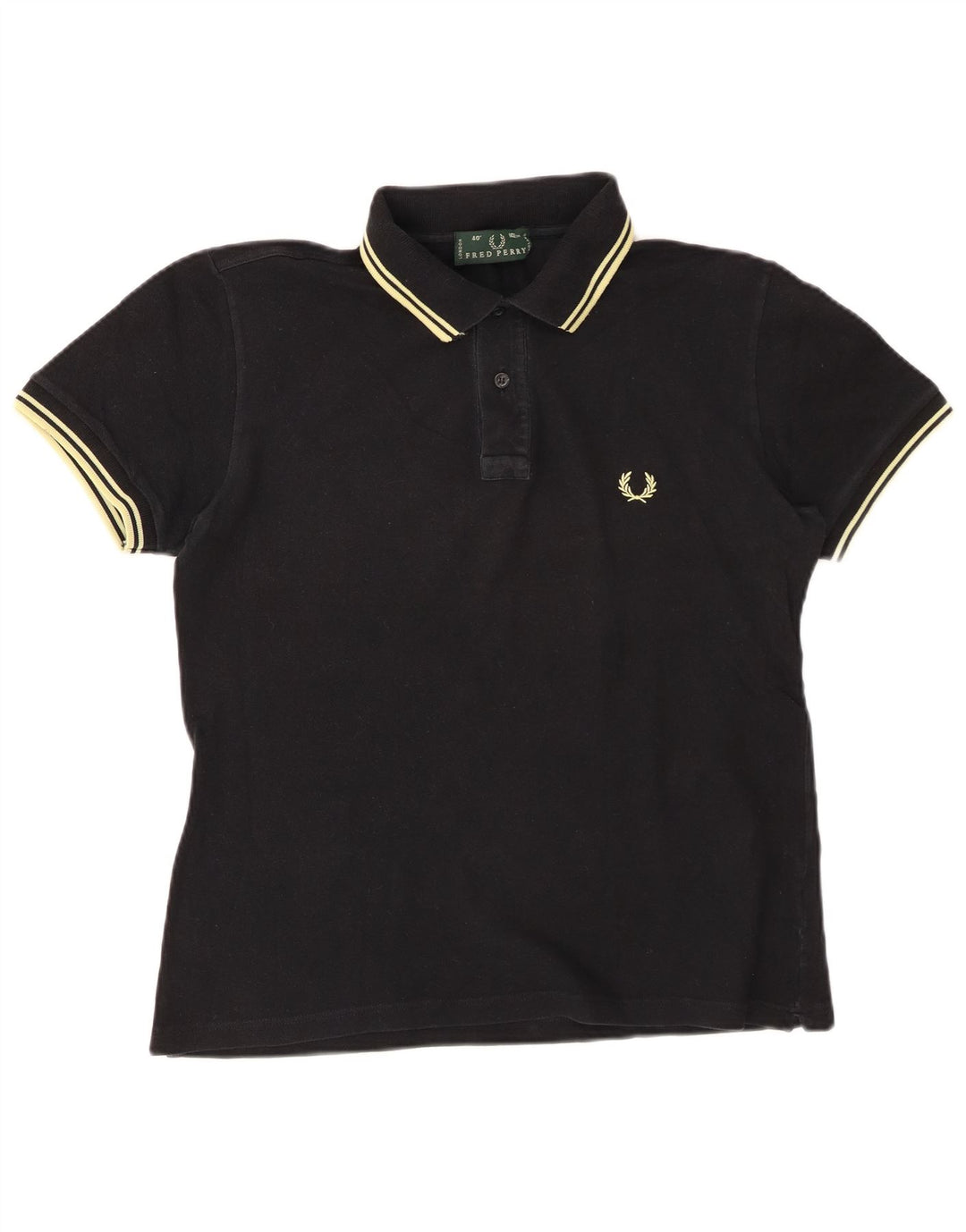 Ανδρικό μπλουζάκι πόλο FRED PERRY, μεσαίο μαύρο βαμβακερό