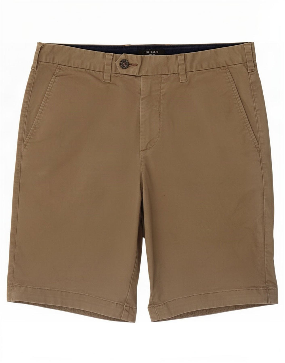 Ανδρικό σορτς Chino Ted Baker W30 από μεσαίο χακί βαμβακερό