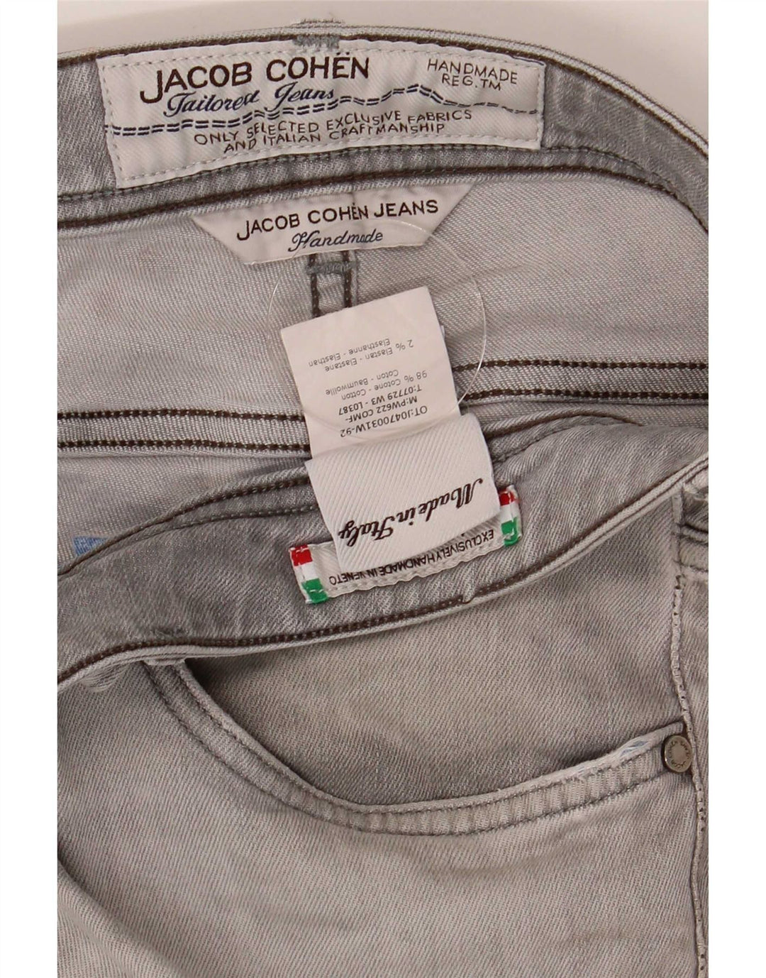 Jacob Cohen Ανδρικό Slim Jeans W34 L30 Γκρι βαμβακερό