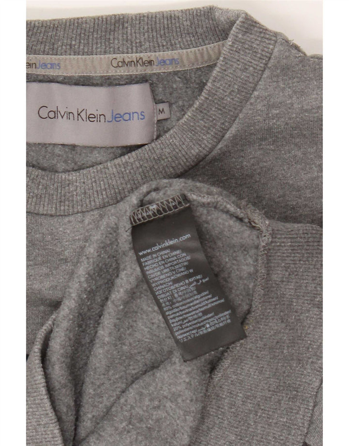 Ανδρικό γραφικό φούτερ Calvin Klein Jeans Jumper Medium Grey Flecked