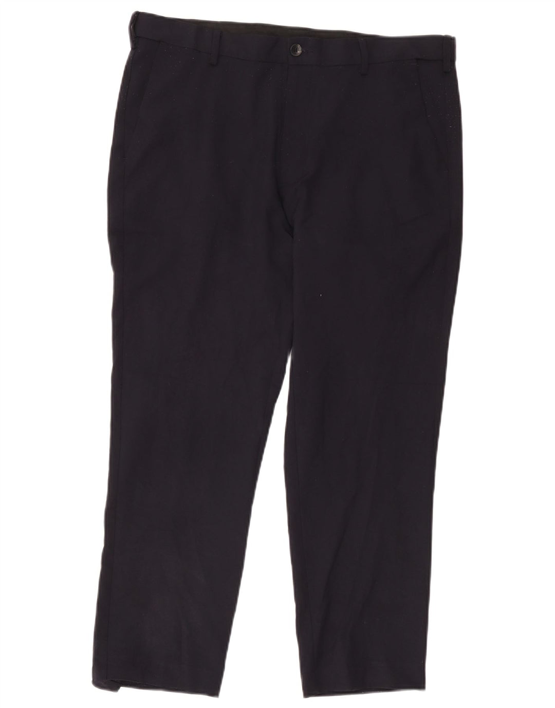 Marks & Spencer Ανδρικό παντελόνι Chino με κανονική εφαρμογή W36 L27 Navy Blue Polyester