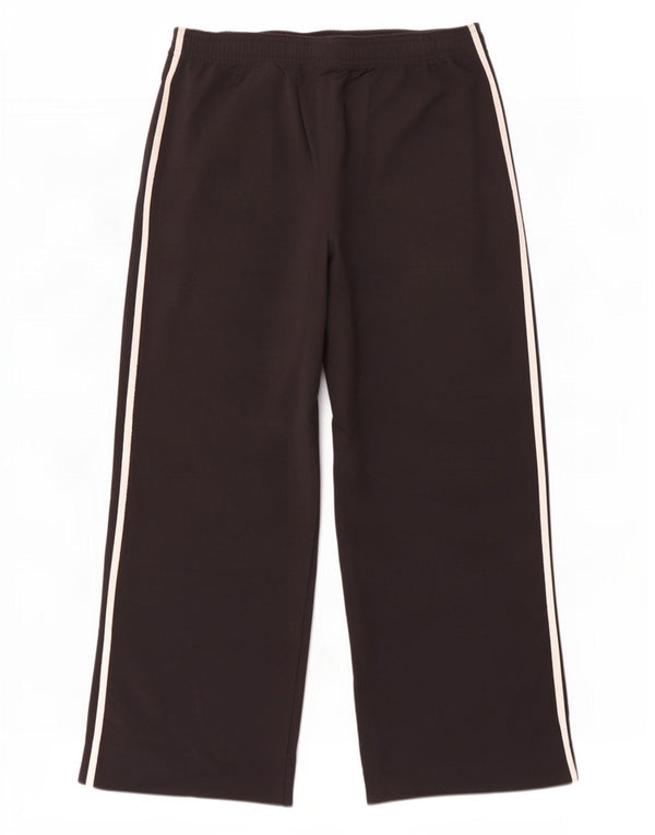 Γυναικείο casual παντελόνι Adidas UK 18 XL W38 L28 μαύρο πολυαμίδιο