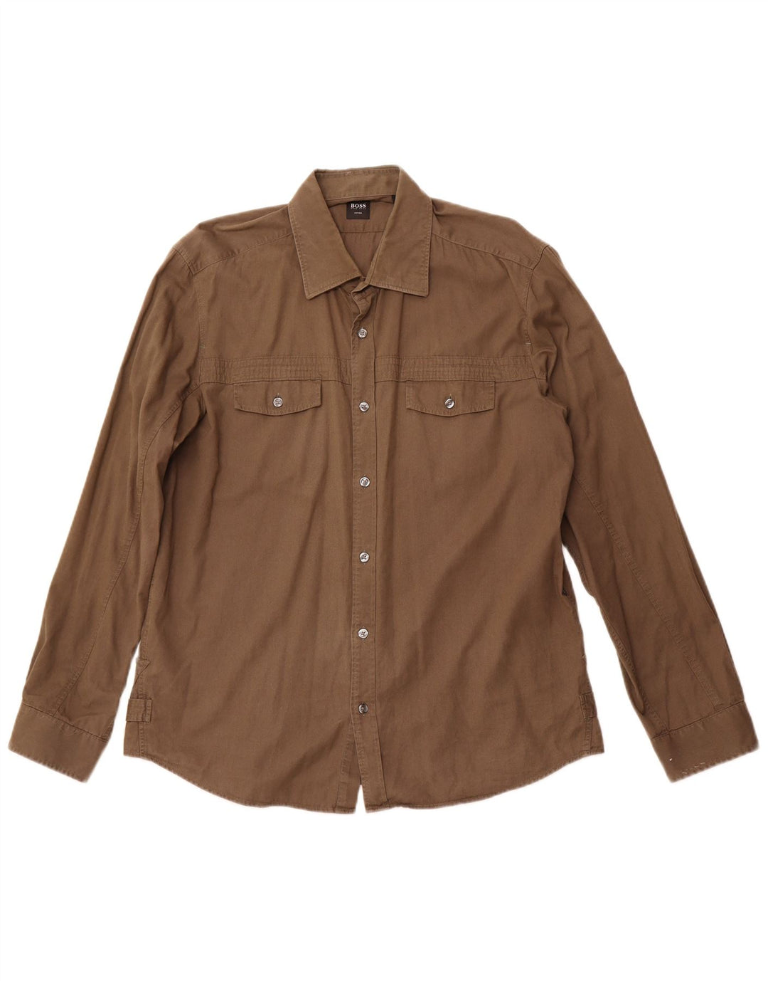 Ανδρικό πουκάμισο HUGO BOSS XL Καφέ