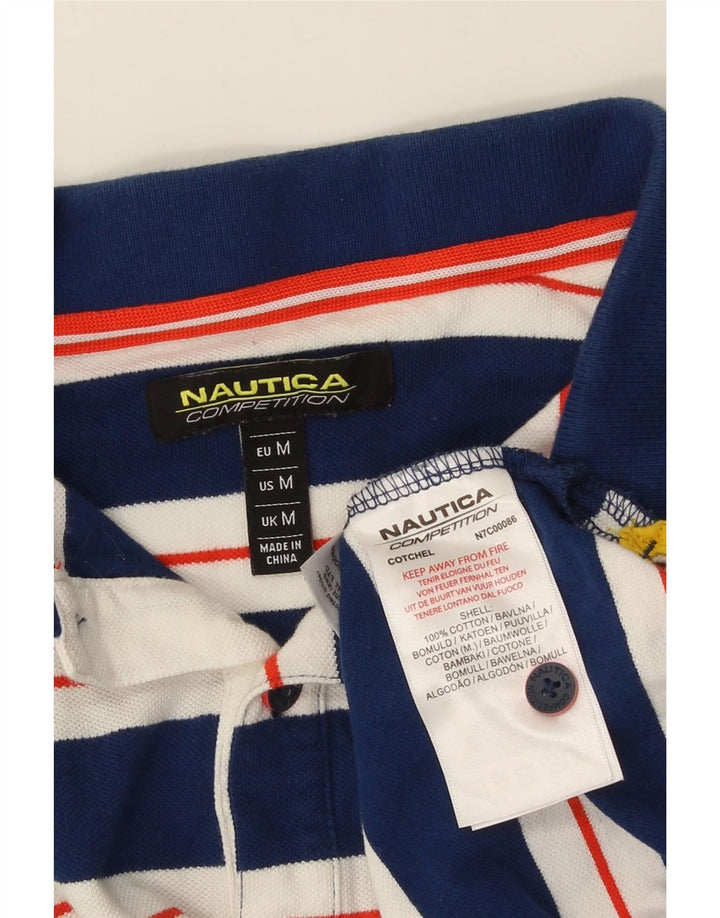 Ανδρικό μπλουζάκι πόλο NAUTICA, Βαμβακερό, μεσαίο μπλε ναυτικό, ριγέ