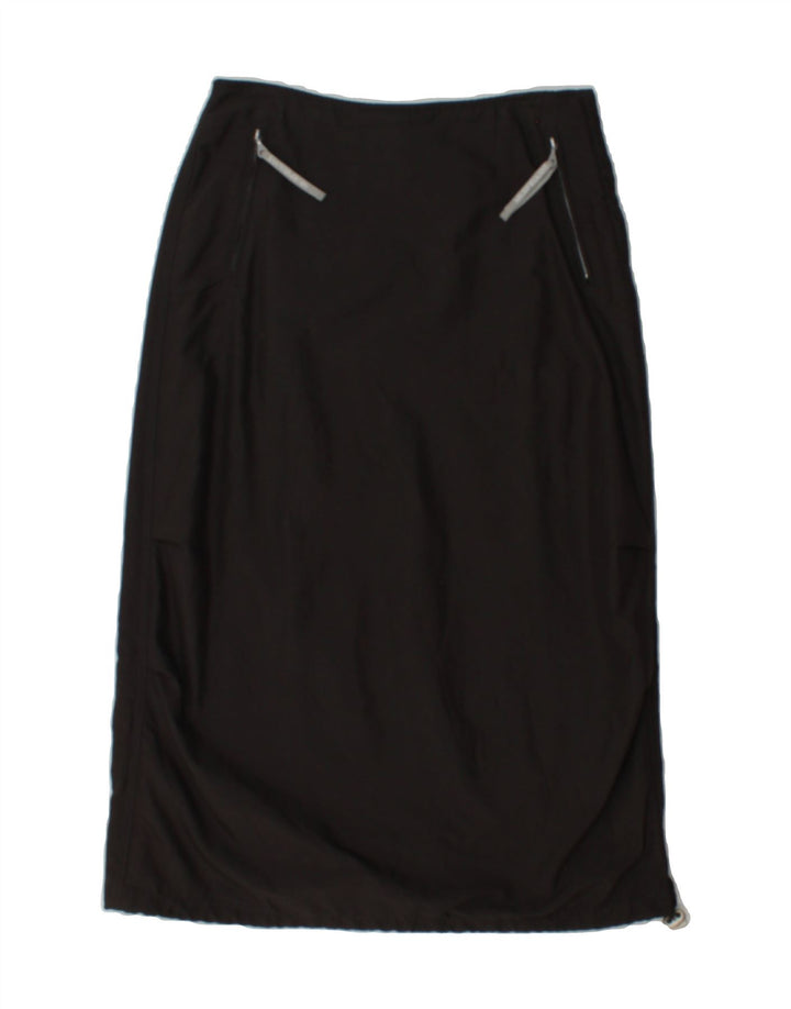 MURPHY & NYE Womens Midi Skirt W28 Medium  Grey Polyester Vintage Murphy & Nye and Second-Hand Murphy & Nye from Messina Hembry 