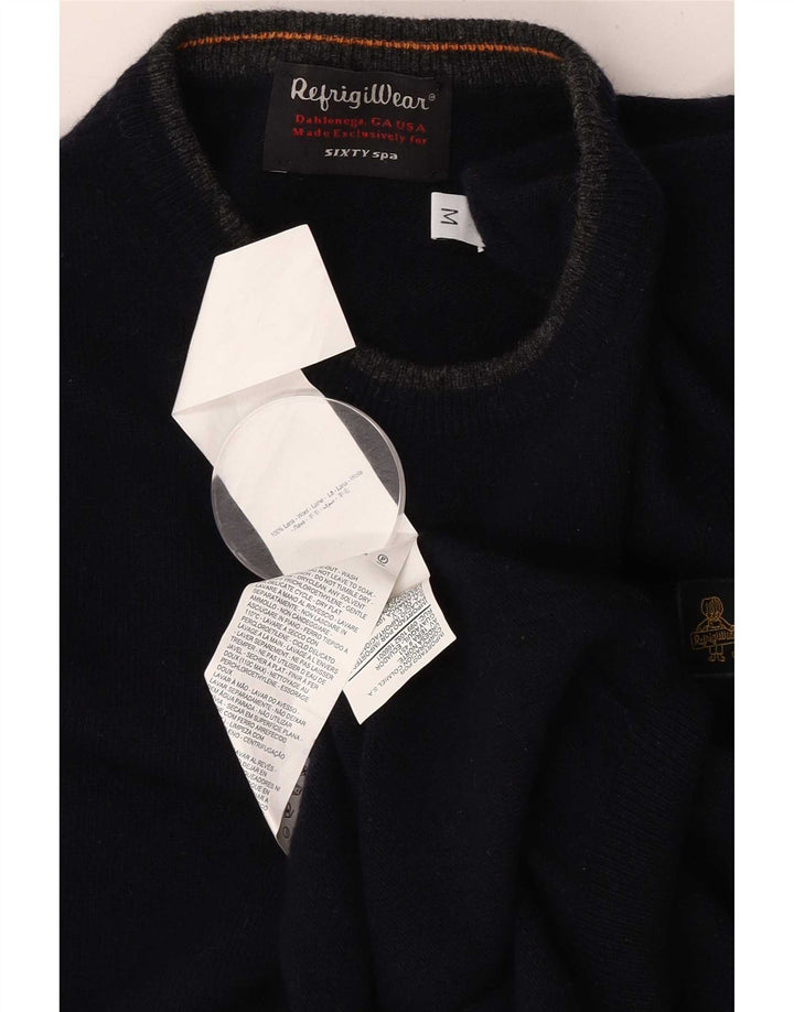 Refrigiwear Ανδρικό Sixty spa Πουλόβερ πουλόβερ με λαιμόκοψη μεσαίου μπλε μαλλί