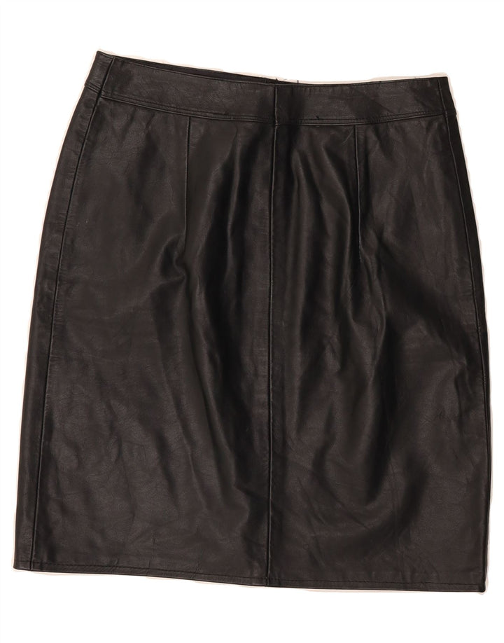 VINTAGE Womens Leather Skirt W27 Small Black Vintage Vintage and Second-Hand Vintage from Messina Hembry 