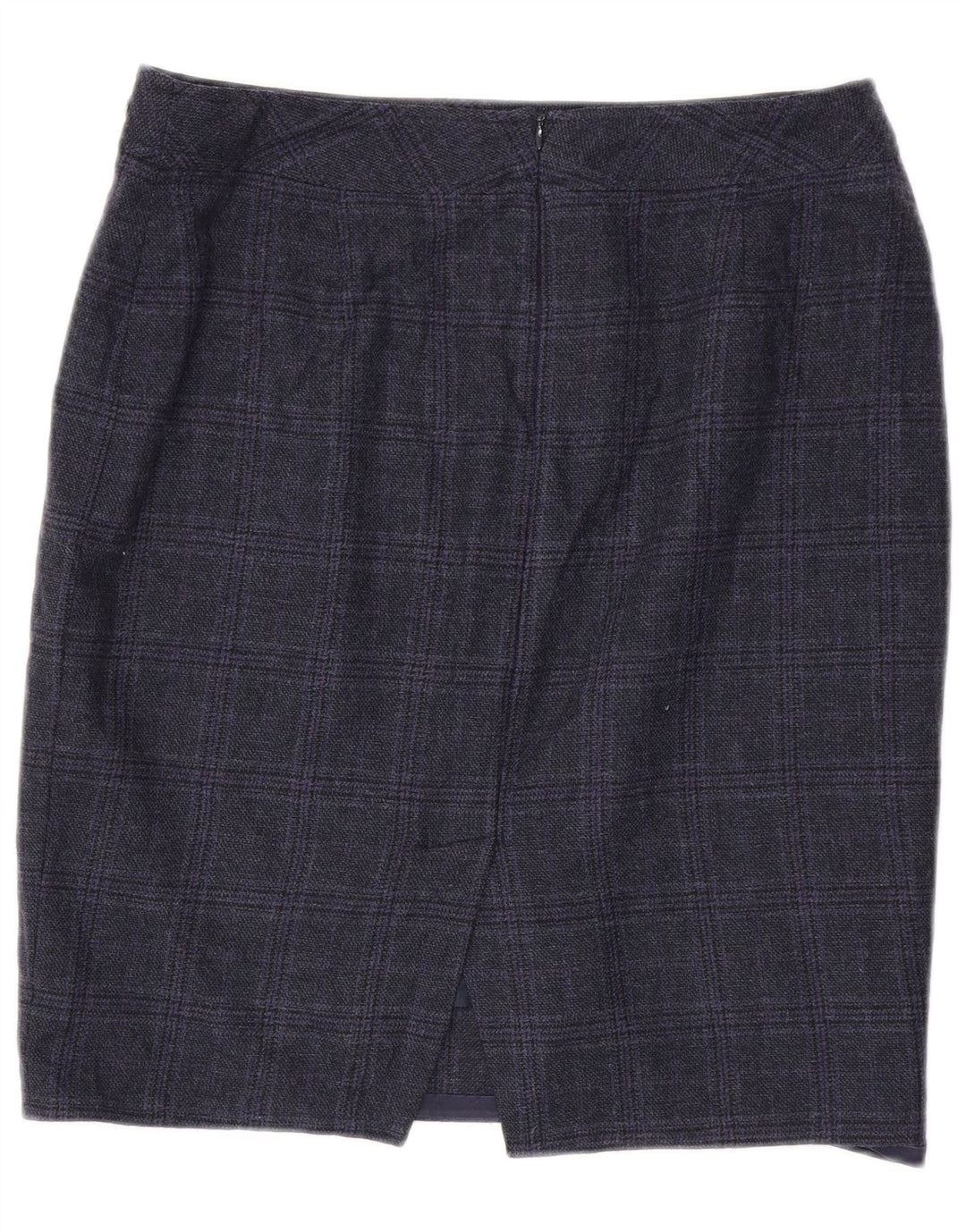 Luisa Spagnoli Γυναικεία Pencil Φούστα IT 46 Large W36 Navy Blue Check