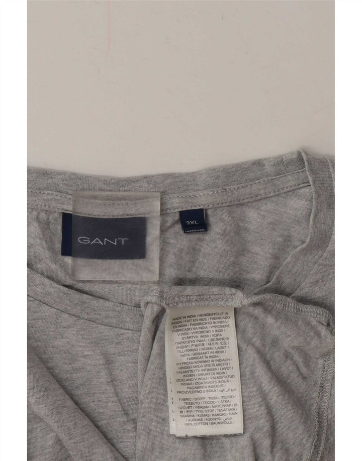 Ανδρικό T-Shirt Gant Top 3XL Γκρι βαμβακερό