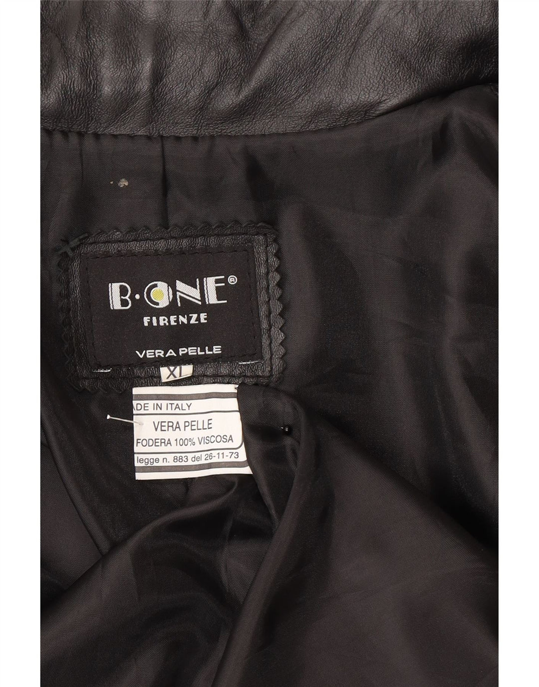 B.ONE Ανδρικό Δερμάτινο Μπουφάν UK 42 XL Μαύρο Δερμάτινο