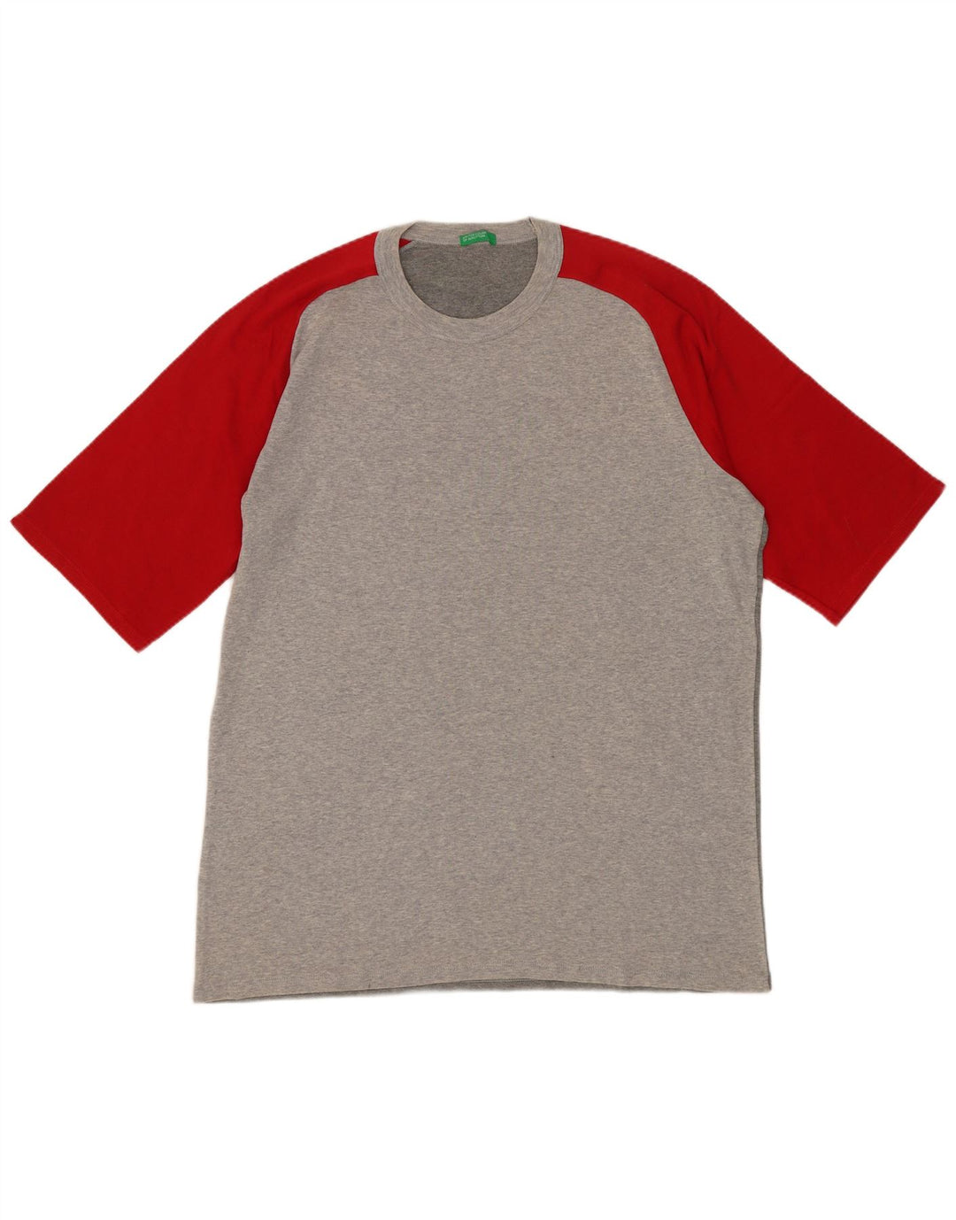 BENETTON Ανδρικό T-Shirt Top Medium Grey Colourblock