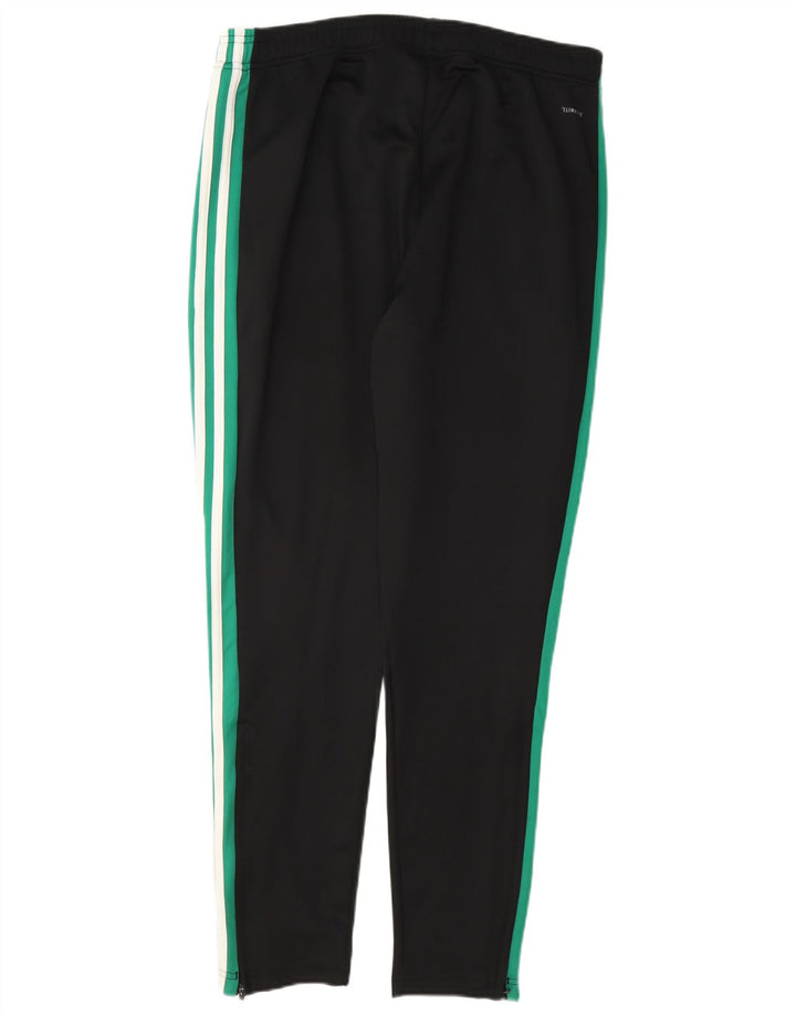 Ανδρική αθλητική φόρμα Adidas Climalite Παντελόνι μεγάλο μαύρο χρώμα πολυεστέρα