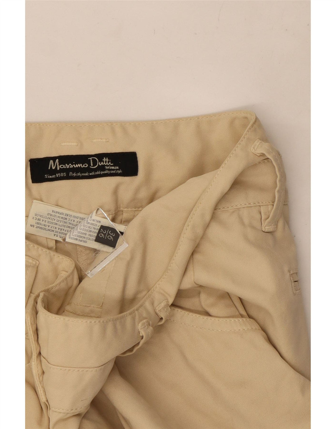 Massimo Dutti Γυναικείο Casual σορτς EU 36 Small W27 Μπεζ βαμβακερό