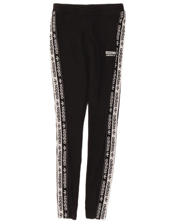 Adidas Γυναικείο Γραφικό Κολάν UK 8 Μικρό μαύρο βαμβακερό