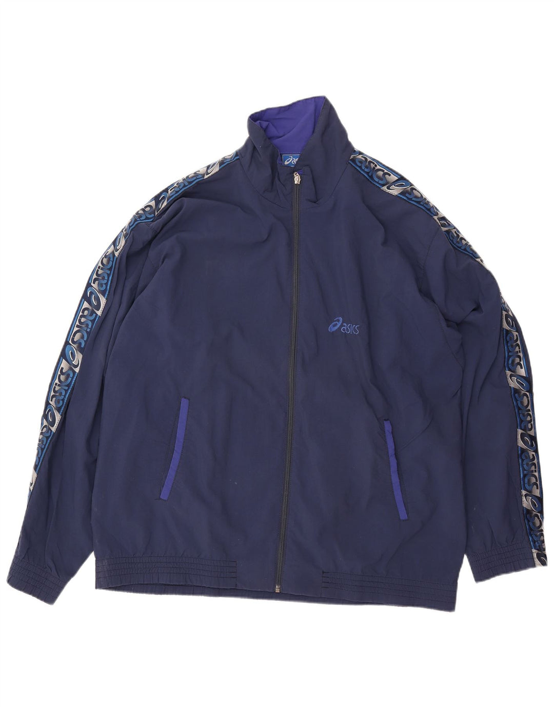 Ανδρική αθλητική φόρμα γραφικών Asics Top Jacket IT 44 XL Navy Blue