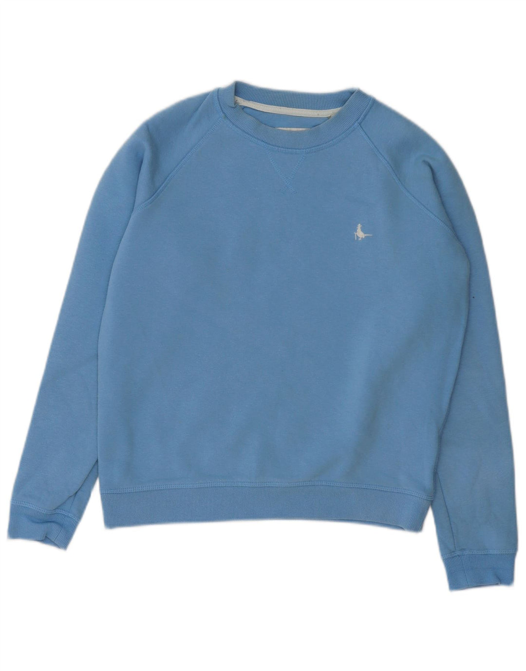 JACK WILLS Γυναικείο φούτερ μεγάλου μεγέθους Jumper UK 8 Μικρό μπλε βαμβακερό