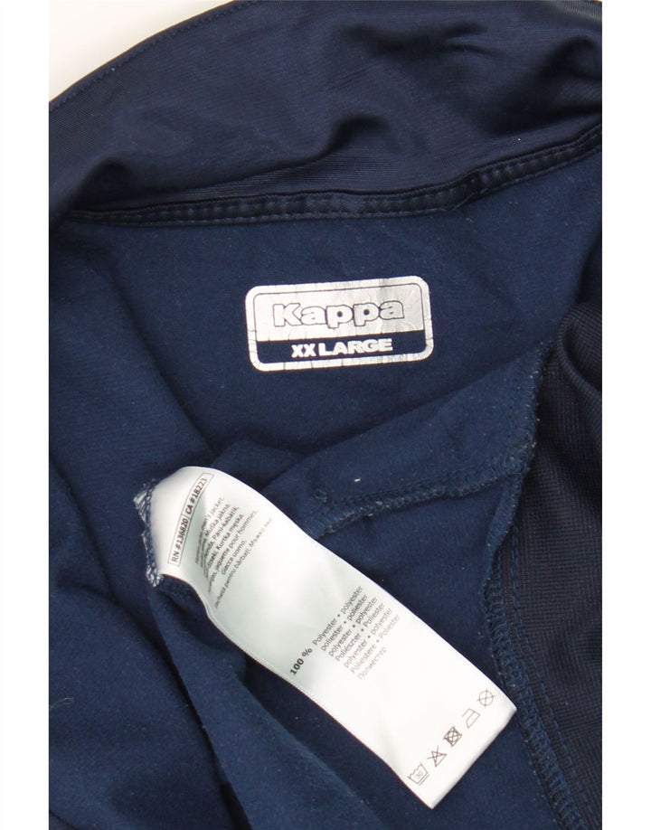 Ανδρική φόρμα γραφική Kappa Top Jacket 2XL Navy Blue Polyester