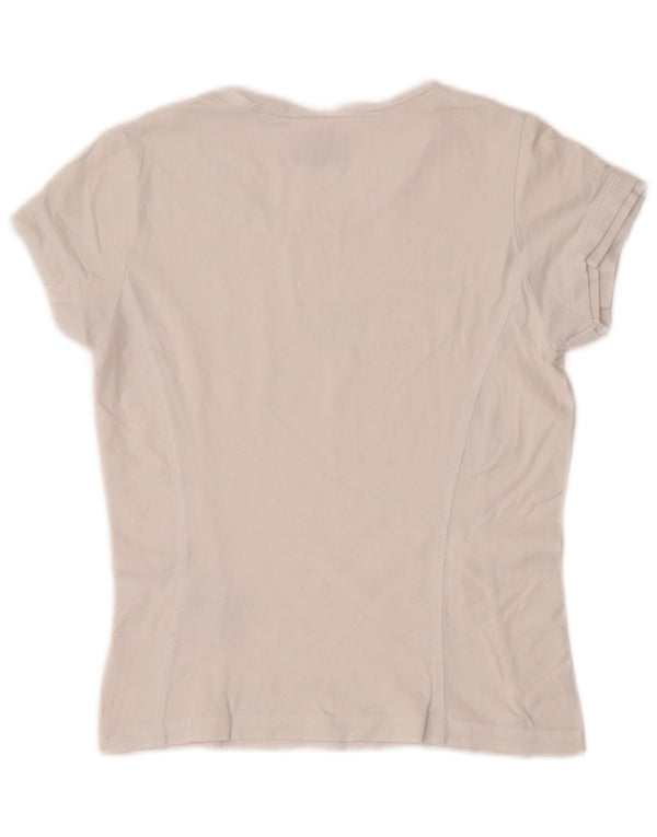 Champion Womens Heritage Classics Crop T-shirt Top UK 8 Small White