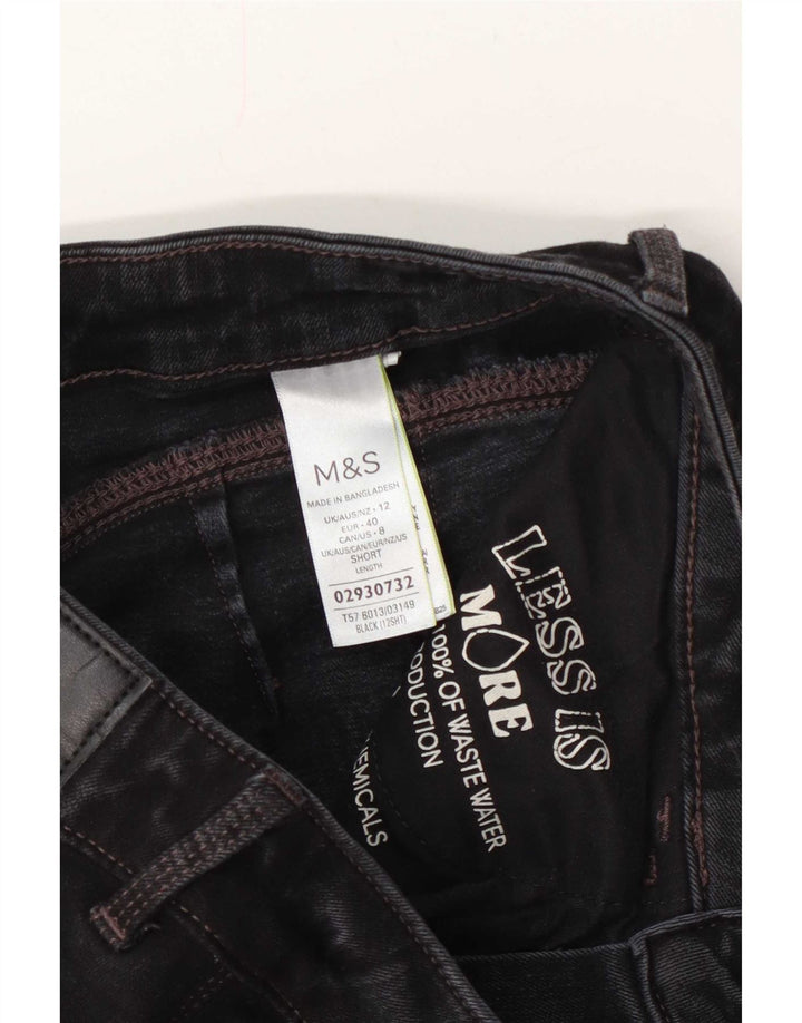 Marks & Spencer Γυναικεία Slim Jeans UK 12 Medium W28 L28 Grey Cotton