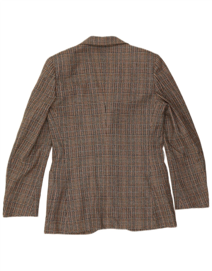 Vintage Ανδρικό σακάκι με 3 κουμπιά σακάκι IT 46 Small Brown Houndstooth