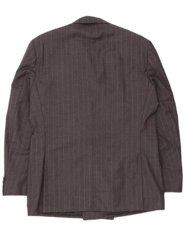 Ermenegildo Zegna Ανδρικό Μπουφάν Μπλέιζερ Μέγεθος 54 XL Γκρι Ριγέ