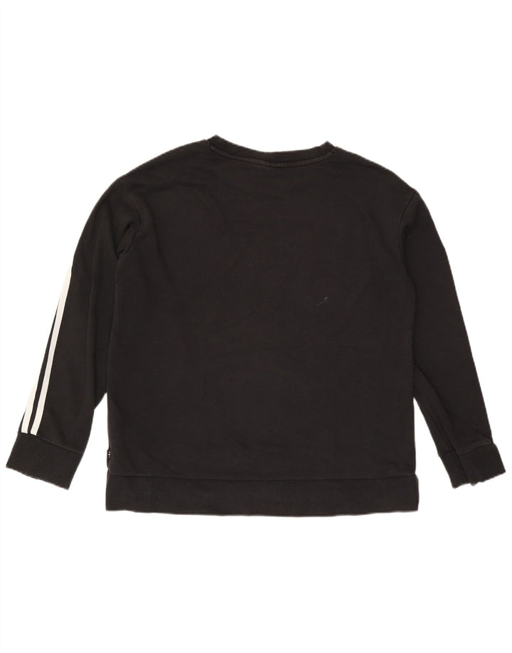 Γυναικείο φούτερ Adidas Oversized Jumper UK 8 Small μαύρο βαμβακερό
